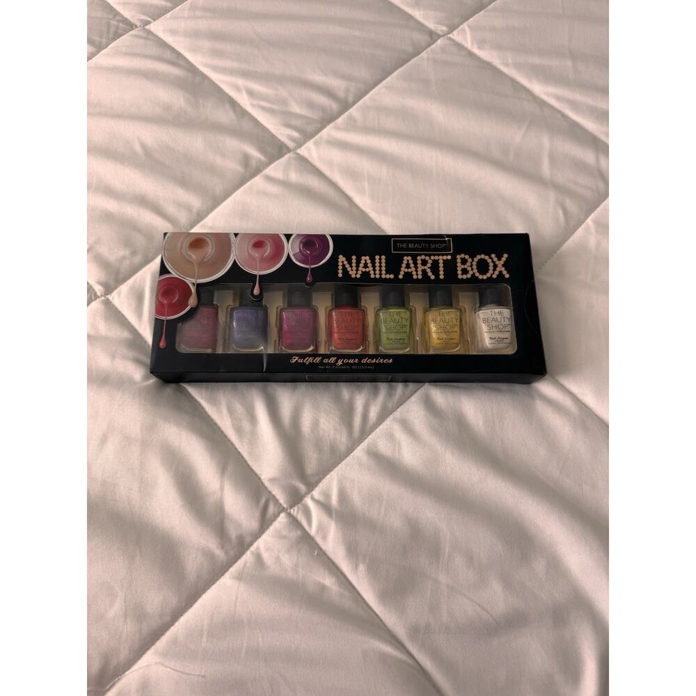 Beauty Shop Nail Polish Nail Art Box New Glitter Glossy Shine 7 Color Set